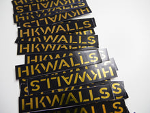 Load image into Gallery viewer, HKwalls Gold on Black Eggshell Stickers 黑底金字易碎貼紙
