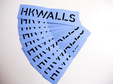 Load image into Gallery viewer, HKwalls Black on Blue Stickers 藍底黑字貼紙
